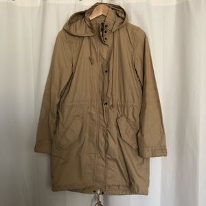 EUC Levi Strauss & Co hooded trench jacket Small